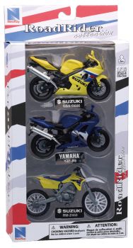 NEW67015A - Coffret de 3 motos 2 SUZUKI et une YAMAHA