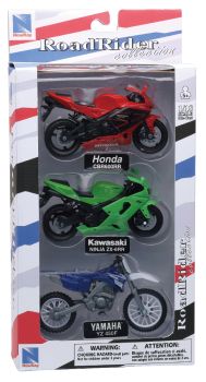 NEW67015B - Coffret de 3 motos HONDA KAWASAKI et YAMAHA
