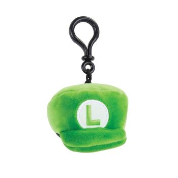 T12964 - Clip Peluche MARIO KART - Casquette de Luigi