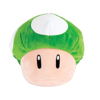 T12971 - Méga Peluche MARIO KART - Champignon Vert et blanc