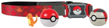 T18889D-03 - Ceinture de Poké Ball Dresseur de POKEMON feu avec une figurine - SALAMECHE