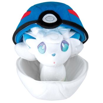 T19363D-02 - Peluche POKEMON - POKE BALL + GOUPIX D'ALOLA