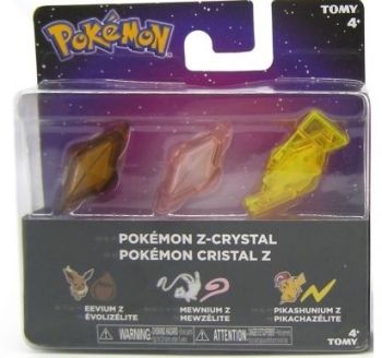 T19900D-02 - Pack de 3 cristaux Z - EVOLIZELITE , MEWZELITE et PIKACHAZELIE