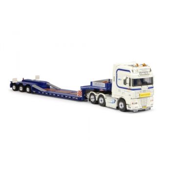 TEK62795 - DAF 105.560 XF SSC 6x2 Avec remorque porte engins GOLDHOFER STZ-VL3 3 essieux TWAN BIERINGS