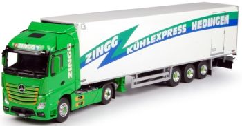 TEK64503 - MERCEDES BENZ Actros Gigaspace 4x2 avec semi frigorifique 3 essieux transport Zingg