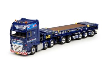 TEK65184 - DAF Euro 6 XF Super Space Cab 6x4 avec semi-remorque porte container 3 essieux OCEAN TRADERS