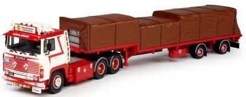 TEK65819 - SCANIA 141 4x2 avec plateau 2 essieux + chargement BORLANGEORTENS