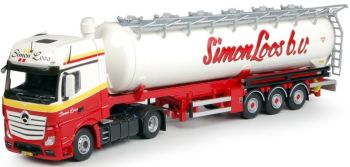 TEK67263 - MERCEDES BENZ Actros 4x2 avec citerne pulvé 3 essieux SIMON LOOS
