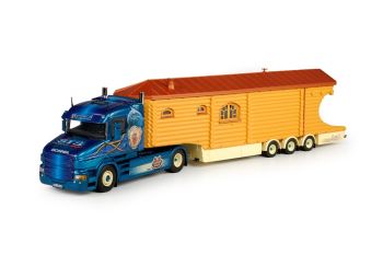 TEK67539 - SCANIA T Torpedo Niedergeass avec semi roulotte 3 essieux