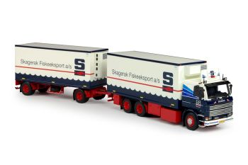 TEK67554 - SCANIA 142 3 Essieux porteur avec remorque frigorifique SKAGERAK FISKEEKSPORT A/S