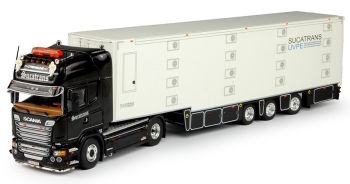TEK67662 - SCANIA R Streamline 4x2 Avec remorque 3 Essieux frigorifique  col de cygne SUCATRANS