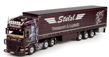 TEK67834 - SCANIA R13 Topline V8 6x4  avec remorque 3 Essieux "STELZL"