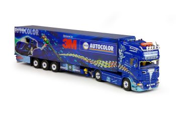 TEK64837 - SCANIA R09 Topline 4x2 avec semi frigo 3 Essieux "TRIO TRANS"