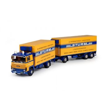 TEK68489 - Porteur SCANIA 111 4x2 avec remorque 3 Essieux Frigorifique STURM