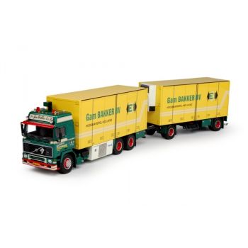 TEK68857 - Porteur VOLVO F12 6x4 Avec remorque 2 essieux  GAM BAKKER BV