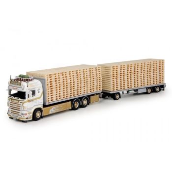 TEK68976 - SCANIA R09 Highline Porteur 6x4 avec remorque-plateau 3 Essieux STREETWARRIOR