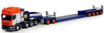 TEK68980 - SCANIA R13 Topline 8x4 avec semi surbaissé Nooteboom Multi PX 2+6 UNIVERSAL TRANSPORTE