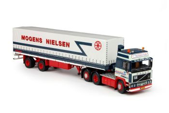 TEK69016 - VOLVO F12 Globetrotter 3 Essieux avec remorque Bâché 2 Essieux  MOGENS NIELSEN