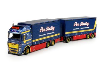 TEK69396 - VOLVO FH04 Globetrotter XL Porteur 6x2 avec semi 3 Essieux PER SINDING