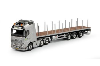 TEK69512 - VOLVO FH04 GL XL 6x4 avec semi plateau 3 essieux