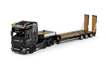 TEK69597 - SCANIA R09 Topline 6x2 avec semi porte engins 3 Essieux GEURTSEN