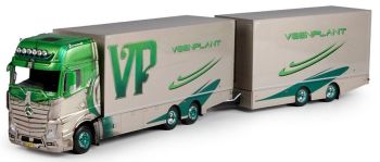 TEK70162 - MERCEDES BENZ Actros Gigaspace porteur caisse rigide 6x2 et remorque fourgon VEENPLANT