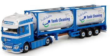 TEK71184 - DAF XF Super Space Cab 4x2 avec semi tankconteneurs transport In't Veen