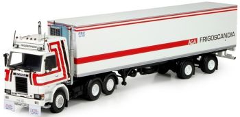 TEK71201 - SCANIA 142 6x2 avec semi frigo 2 essieux Frigoscandia