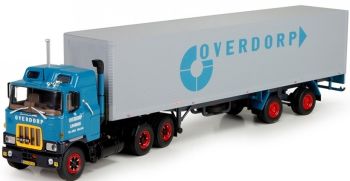 TEK71271 - MACK F700 6x4 avec semi fourgon 2 essieux Overdorp