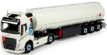 TEK72621 - VOLVO FH04 Globetrotter 4x2 avec semi citerne à carburant 3 essieux transport Mondello et fils