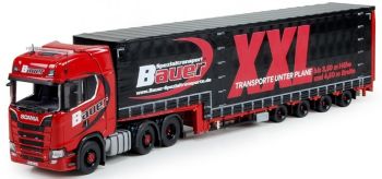 TEK73621 - SCANIA S HL 6x2 avec semi 4 Essieux BAUER SPEZIALTRANSPORTE