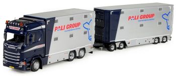 TEK74252 - SCANIA S-série Highline porteur bétaillère 6x2 avec combi dolly+remorque transports Pali Group