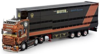 TEK76182 - SCANIA 4-Serie Topline 6x2 et remorque bétaillère Transports K.S.WINTER