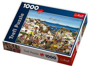TRF10296 - Puzzle 1000 Pièces La vie de l'île 68 x 48 cm