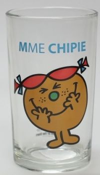 TRP3764 - Set de 6 Verres Mme.CHIPIE - 6 x 10,5 x 6 cm