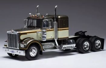 KENWORTH W 900 6x4 de 1990 marron et beige