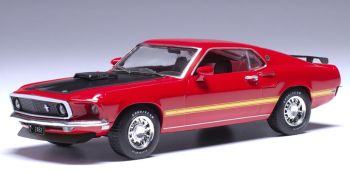 IXO-U43RDC003 - FORD Mustang Mach 1 1969 Rouge - CALYPSO CORAL - USA EDITION