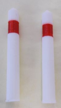 UM139 - 2 balises routières d'intersection miniatures hauteur 5 cm