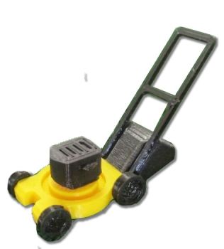 UM159JAUNE - Tondeuse miniature couleur jaune dimension 3 x 1.5 x 2.35cm