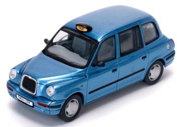 London Taxi cab TX1 bleu