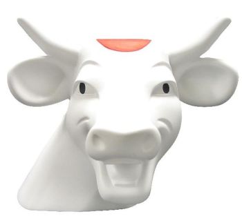 VQRST01006 - Buste La Vache Qui Rit drapeau du japon  taille L12 x P11 x H10 cm