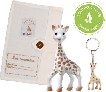 VUL616329 - Coffret prestige SO PURE - SOPHIE LA GIRAFE , porte clés et sac