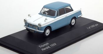 WBX119 - TRIUMPH Herald 1959 bleue et blanche