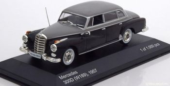 WBX186 - MERCEDES BENZ 300D (W189) 1957 noire et grise