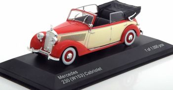 WBX224 - MERCEDES BENZ 230 (W153) cabriolet 1939 rouge flancs beige