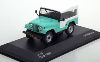 WBX234 - JEEP CJ-5 1963 verte bâche blanche