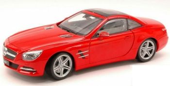 WEL18046W - MERCEDES BENZ SL500 2012 rouge hardtop fermé