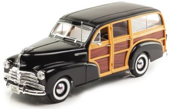 WEL19848W - CHEVROLET Fleetmaster 1948 break noir portes imitation bois