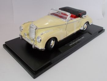 WEL19859W - MERCEDES BENZ 300S 1955 cabriolet ouvert crème