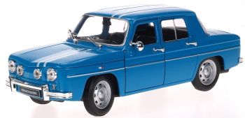 WEL24015W - RENAULT R8 Gordini 1964 bleue à bandes blanches